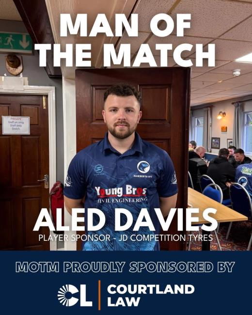 Narberth man of the match - Aled Davies